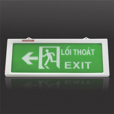 Đèn Exit thoát hiểm Kentom (1 mặt)