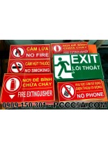 Bảng mica cấm lửa cấm hút thuốc PCCC